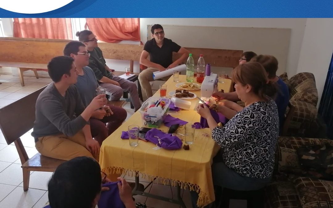 Jornada de primer contacto con la comunidad del Ministerio de Dorcas, pertenecientes a la Iglesia Adventista del Séptimo Día, Chillán Norte.